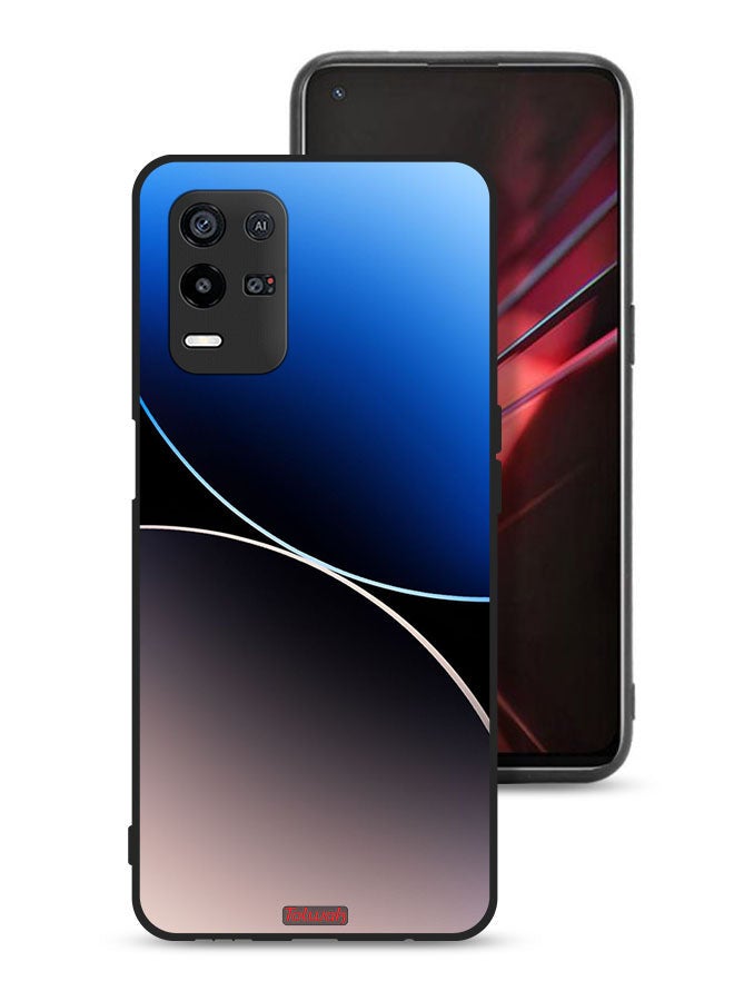 Tolwak Oppo K9x Protective Case Cover Curve Lines Pattern - Image 1