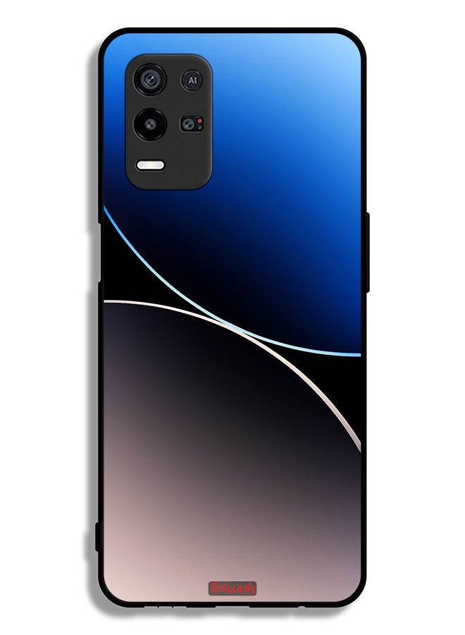 Tolwak Oppo K9x Protective Case Cover Curve Lines Pattern - Image 2