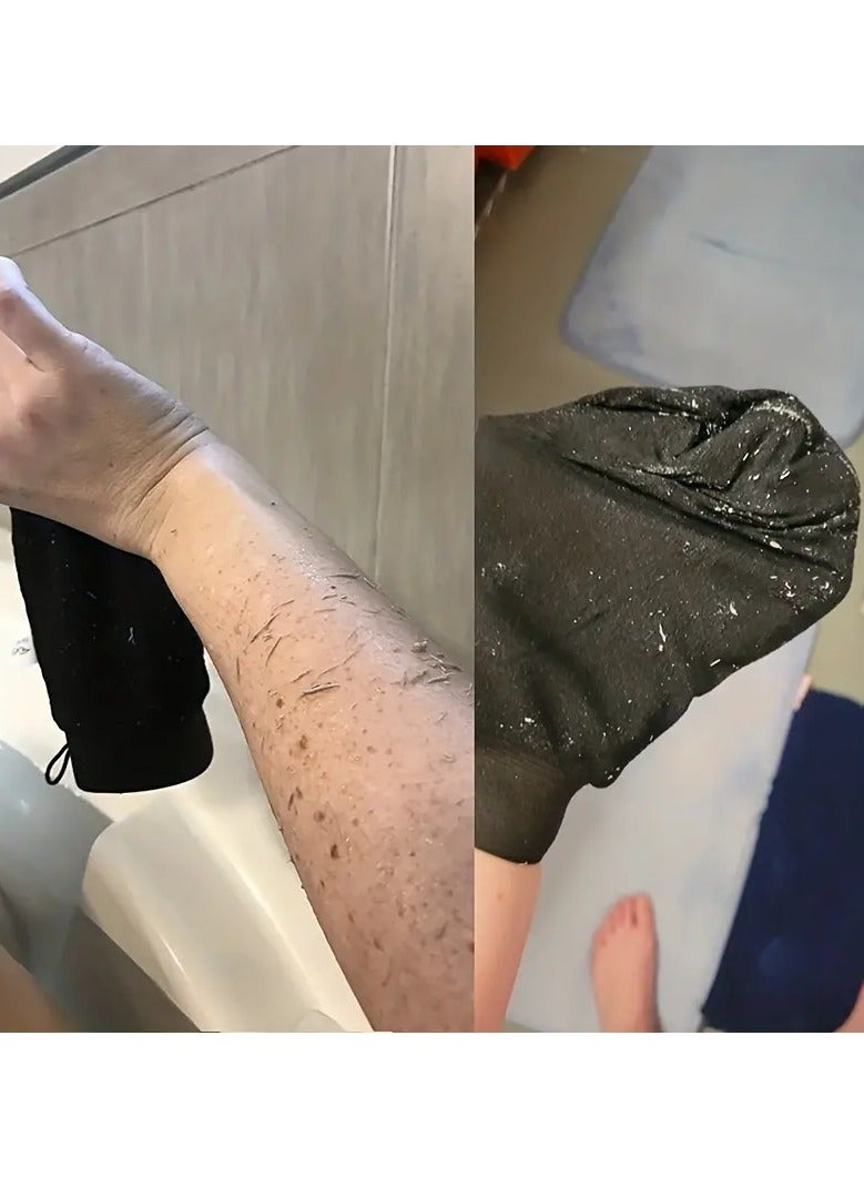 ORiTi Deep Exfoliating Mitt,100% Viscose Fiber Scrub Body Wash Cleaner Bath Exfoliating Mitts For Cleaning Slough Off Dead And Dirt  - Image 4