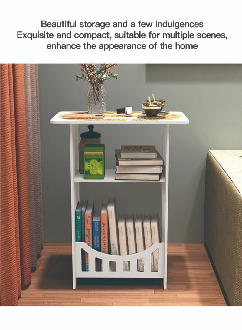 Sharpdo طاولة جانبية بأسلوب نوردية للأثاث المنزلي تخزين طاولة ليلية درج حديث لطاولة قهوة كتب لغرفة المعيشة وغرفة النوم - Image 3