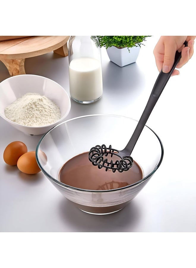Heat-Resistant 27cm Spiral Whisk – Gray Kitchen Hand Mixer, Durable Egg Beater for Mixing, Beating, and Whipping – Non-Stick, Easy to Clean, Ideal for Baking and Cooking - Image 1