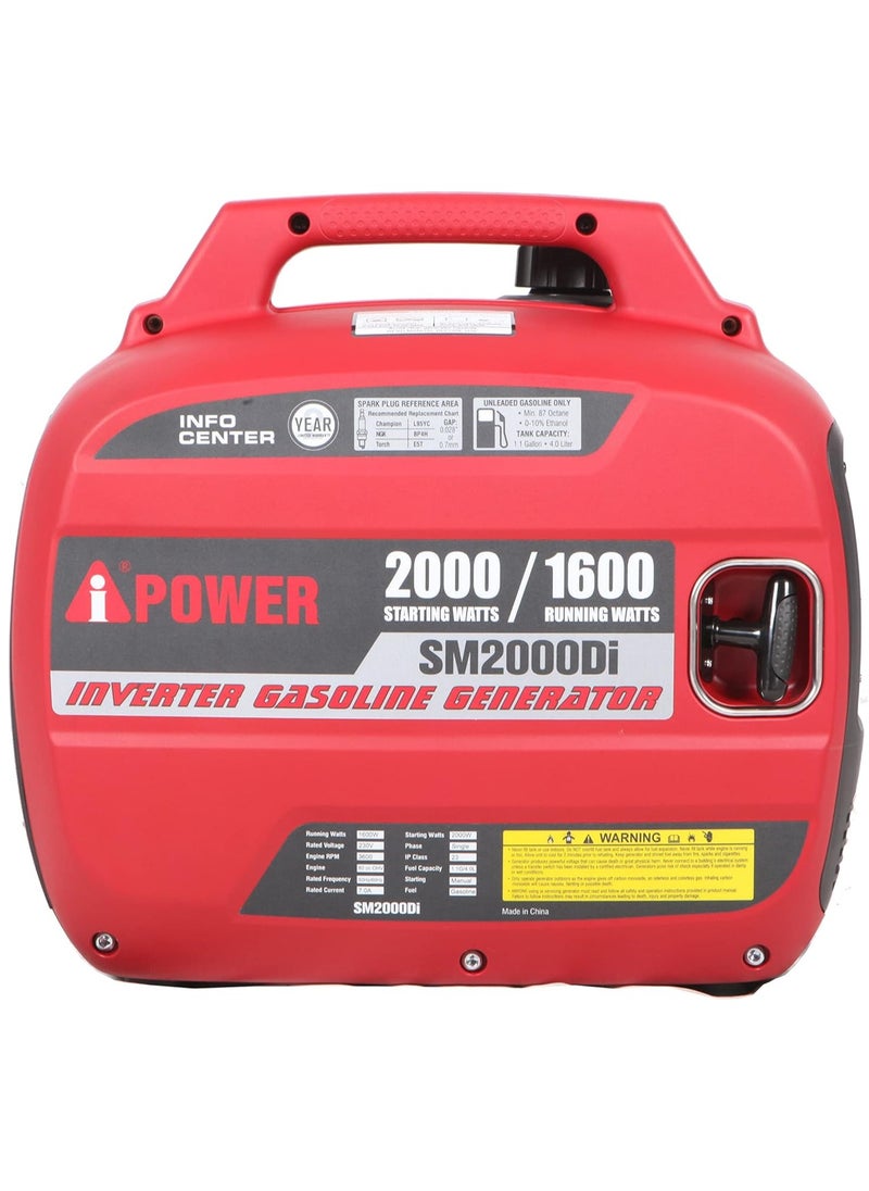 أس بي مولد كهرباء iPower A يعمل بالبنزين مع عاكس صامت، 50/60 هرتز، 2000 واط  - Image 4