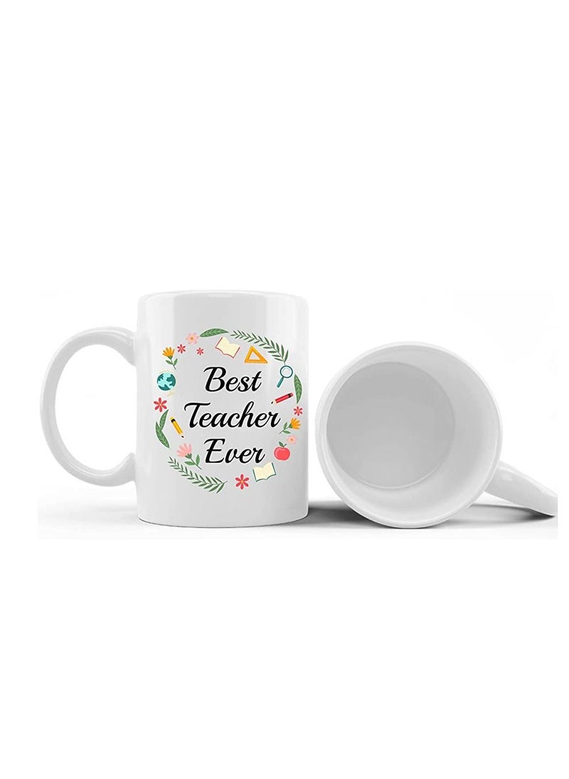 PRINTSHOP4ME - Teachers Appreciation Ceramic Coffee Mug Gifts for Teachers Day World Teachers Day Teachers Day Gifts Design 8 - Image 1