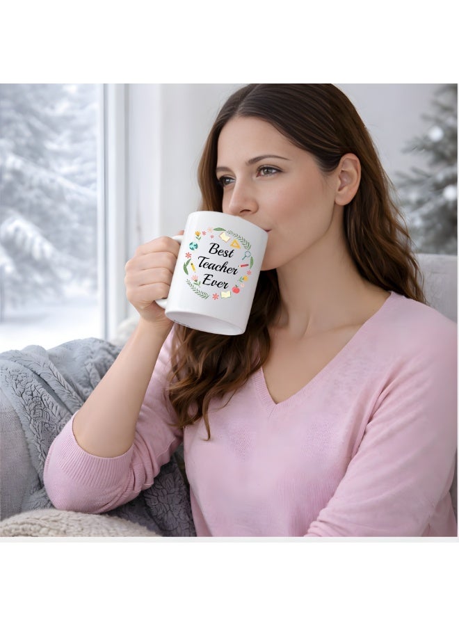 PRINTSHOP4ME Teachers Appreciation Ceramic Coffee Mug Gifts for Teachers Day World Teachers Day Teachers Day Gifts Design 8 - Image 5