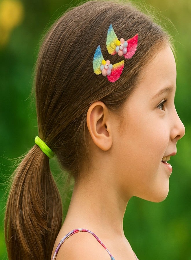 Luxelocks pack pf 20 pcs Kids Hair Accessories Set, Decorative Hair Clips with Bows and Flowers, Multicolour, kids clips.. - Image 3