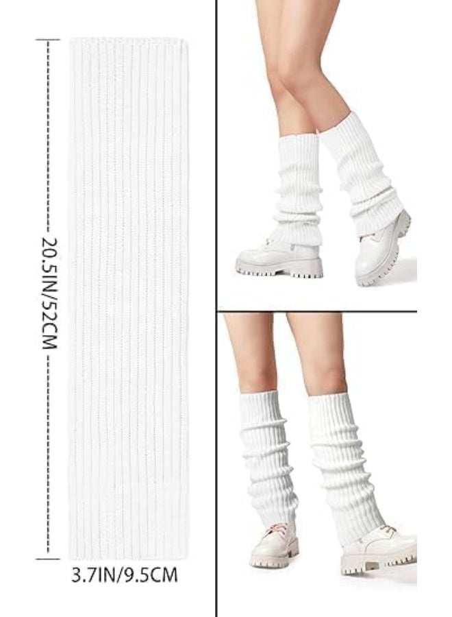 ساق دافئة أنيقة محبوكة من النيون سهلة الارتداء والخلع تضيف مظهرًا متعدد الطبقات للنساء في الثمانينيات، إكسسوارات حفلات اليوجا للحفلات الرياضية والرقص والعروض المسرحية، مقاس واحد - Image 2