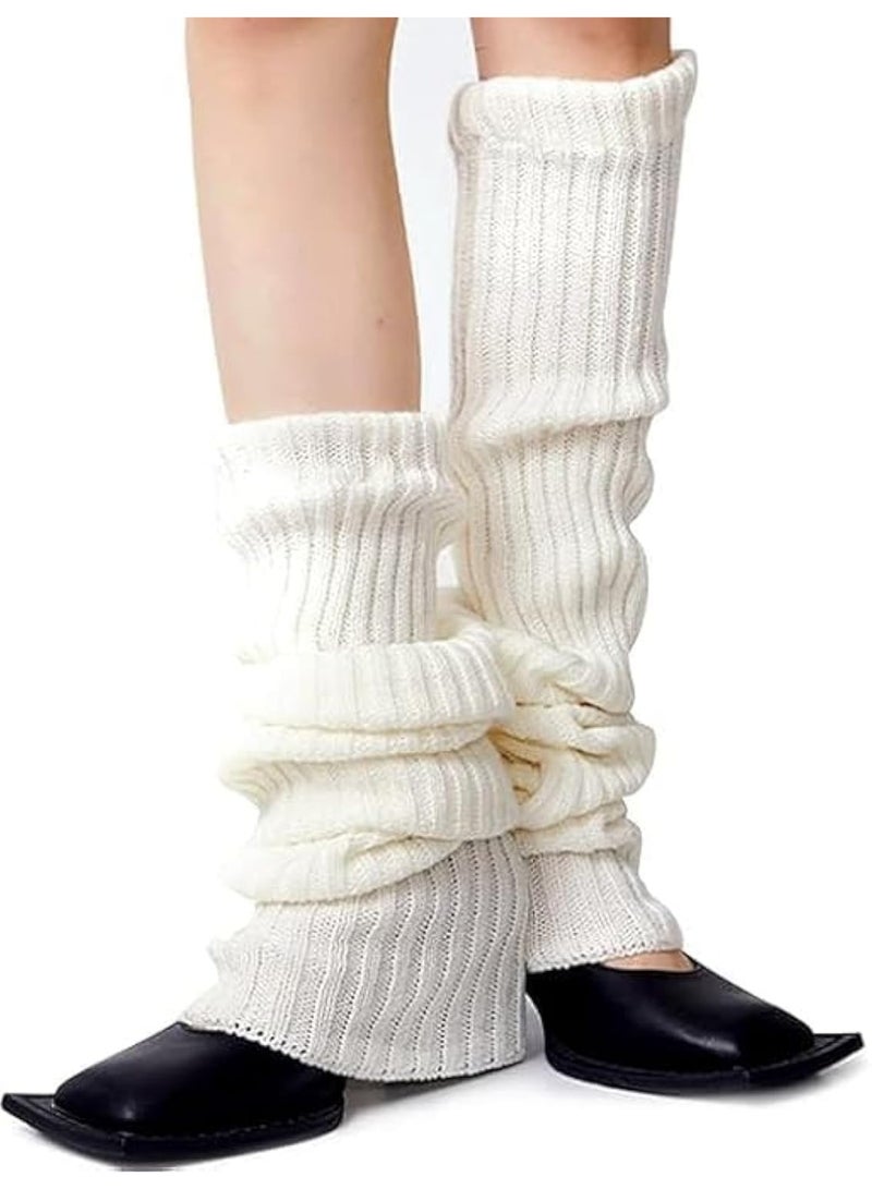 ساق دافئة أنيقة محبوكة من النيون سهلة الارتداء والخلع تضيف مظهرًا متعدد الطبقات للنساء في الثمانينيات، إكسسوارات حفلات اليوجا للحفلات الرياضية والرقص والعروض المسرحية، مقاس واحد - Image 1