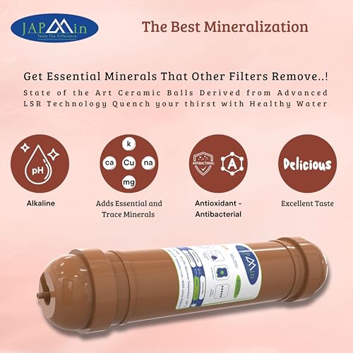 Japmin Copper + Alkaline Water Filter Cartridge 10” | Convert RO Water Purifier into Alkaline Water Purifier | 9000L Life - Image 3
