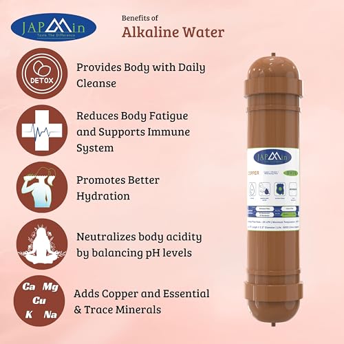 Japmin Copper + Alkaline Water Filter Cartridge 10” | Convert RO Water Purifier into Alkaline Water Purifier | 9000L Life - Image 5