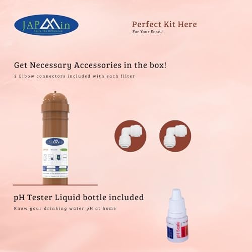 Japmin Copper + Alkaline Water Filter Cartridge 10” | Convert RO Water Purifier into Alkaline Water Purifier | 9000L Life - Image 2