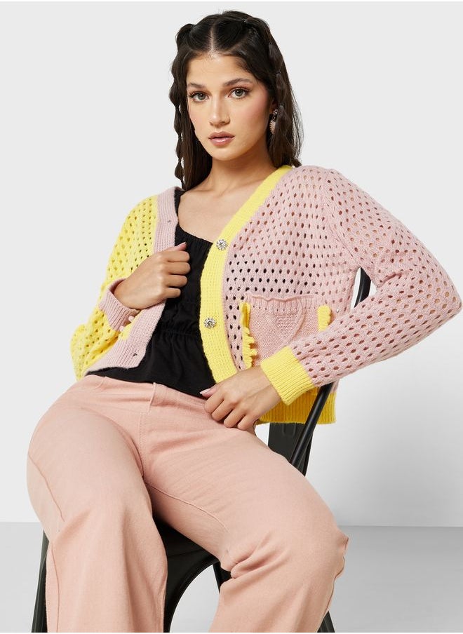 Ginger - Colorblock Cardigan - Image 1