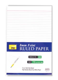Psi 400-Piece Double Sided Ruled Paper 
