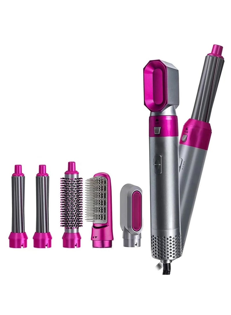 5 in 1 Hair Dryer Hot Air Brush Styler Negative ​Ion Hair Straightener Volumizer Hair Curler Hot Air Wrap Comb Brush