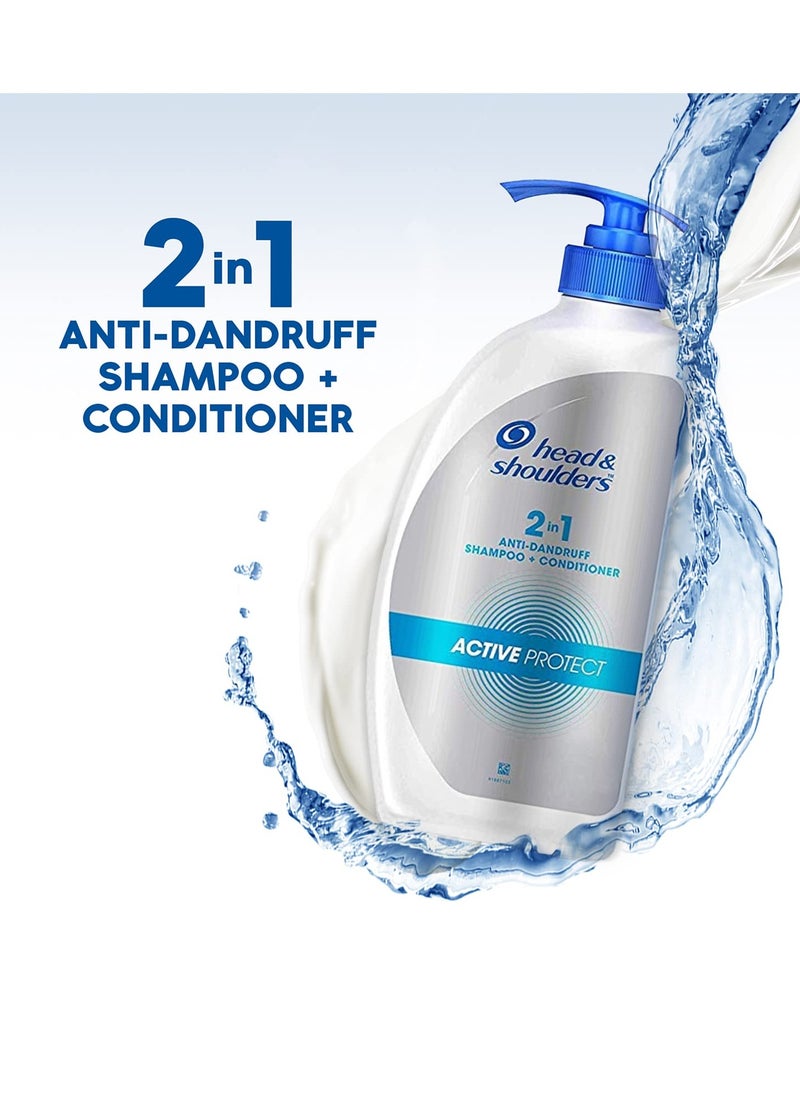 Head & Shoulders Head & Shoulders 2-in-1 Active Protect Anti Dandruff Shampoo + Conditioner, 650ml  - Image 3