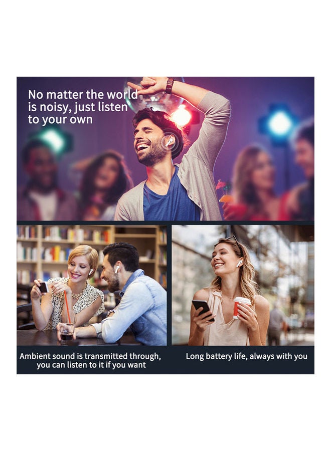 OFFBEAT Wavebuds S8 Pro Headphones, Bluetooth Earbuds with Pro Features, Noise Cancelling, Optimized for Gaming, Bass Boost, Long 36H Playtime and Fast Charging White - Image 4