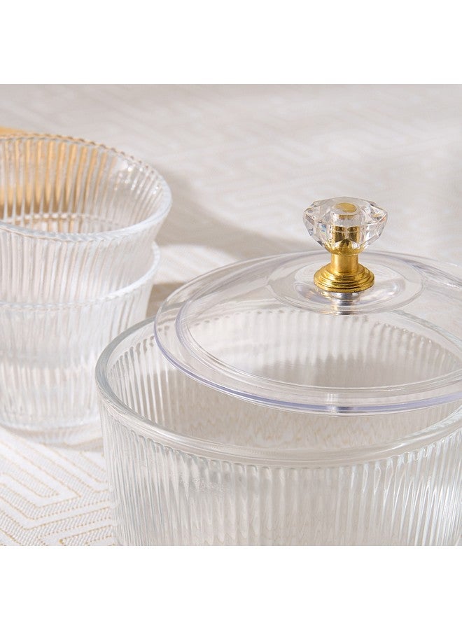 Home Box Ribbed Kahwa 4-Piece Date Bowl Set with Lid 220  ml - Image 4