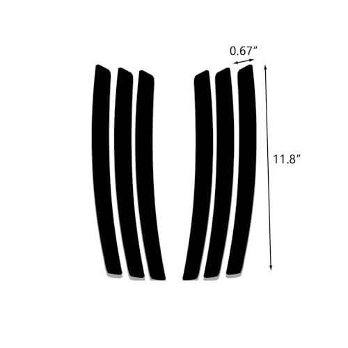 x xotic tech Xotic Tech Compatible with Chevy Camaro L&R Side Vent Insert Black Stripe Decal Inlay Sticker 2010-2021 - Image 2
