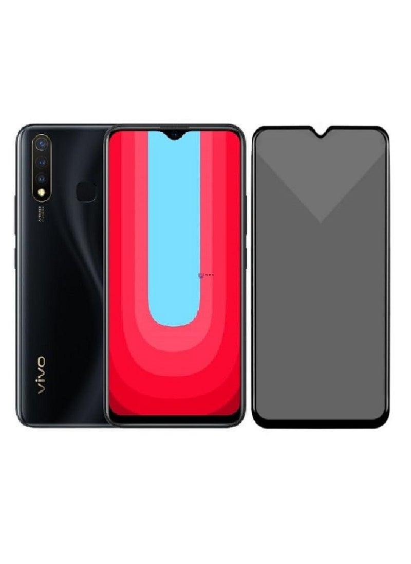 Super Tempered Glass Screen Protector Anti-Spy Privacy Designed For vivo U20 Full Screen Coverage And Bubble Free - Image 1