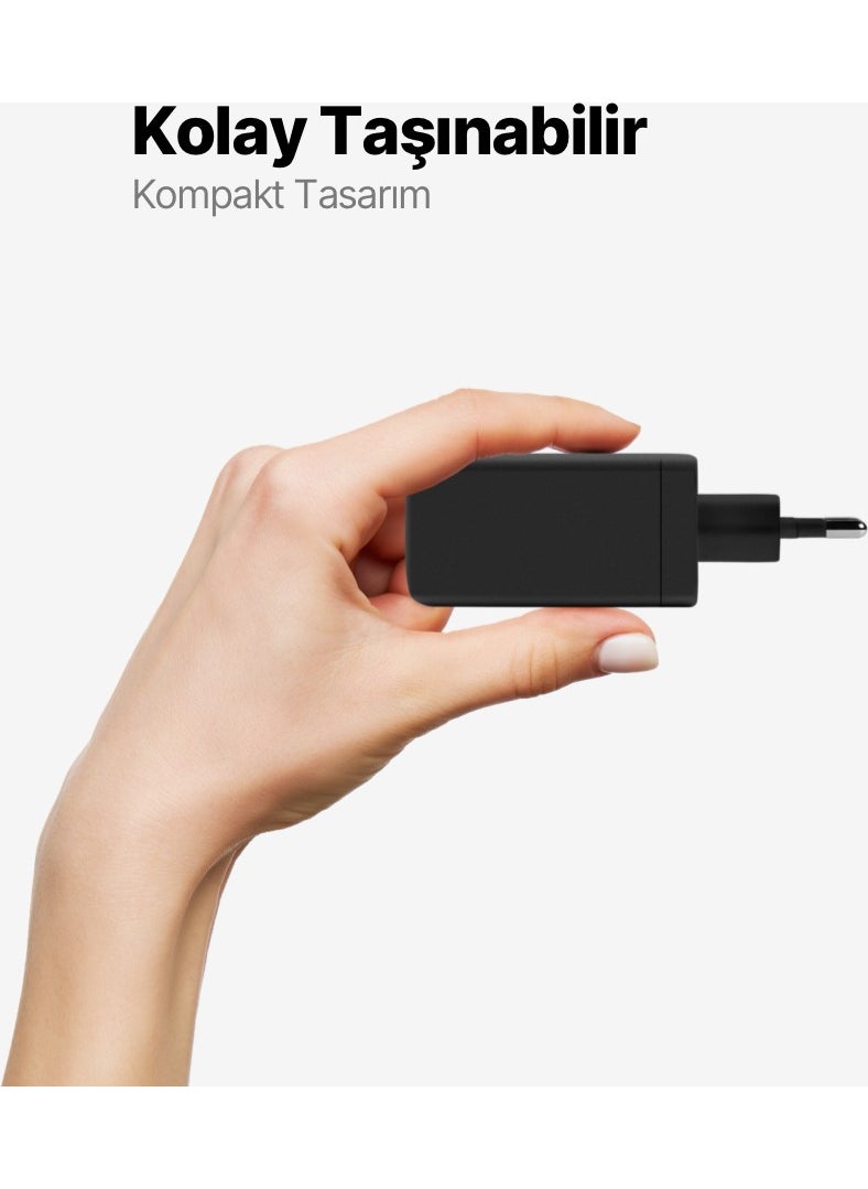 TTec - Smartcharger Trio Gan 120W Pd Travel Fast Charger 2 Usb-C+Usb-A - Image 1