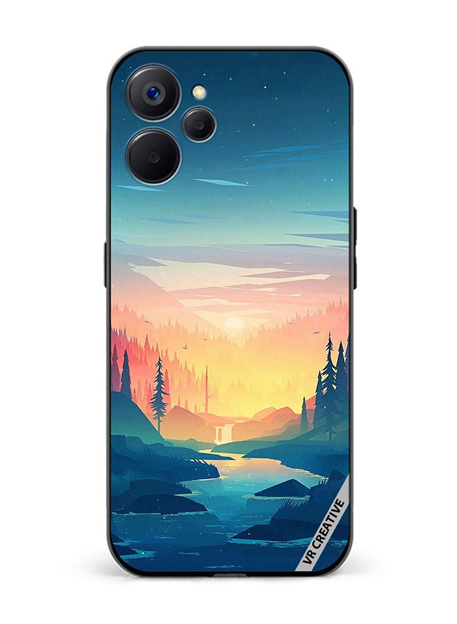 VR CREATIVE Protective Case Cover For Realme 10 5G Sunrise Scenery Design Multicolour - Image 1