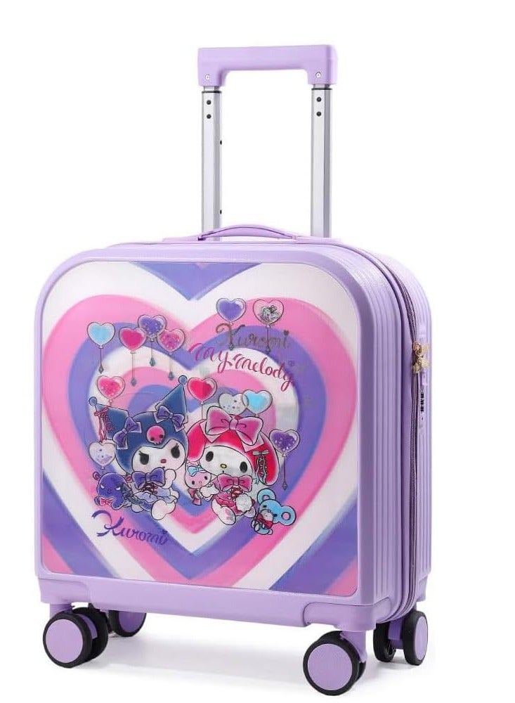 GoldenLike Kids' Luggage,20" Children Travel Suitcase with 3D Transform Pattern Sticker,Kids Carry On Luggage Cute Toddler Suitcase Travel Luggage,Hardside Rolling Suitcase Child Trolley Case for Toddlers Boys Girls  - Image 1