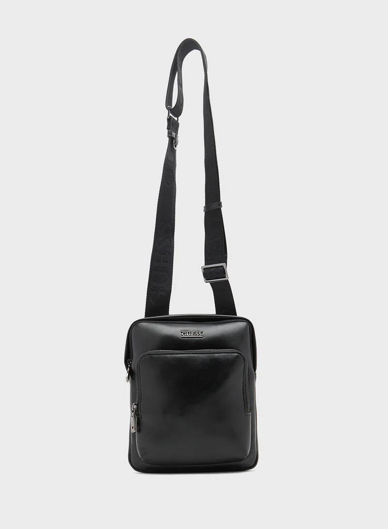 GUESS Casual Saffiano Crossbody Bag