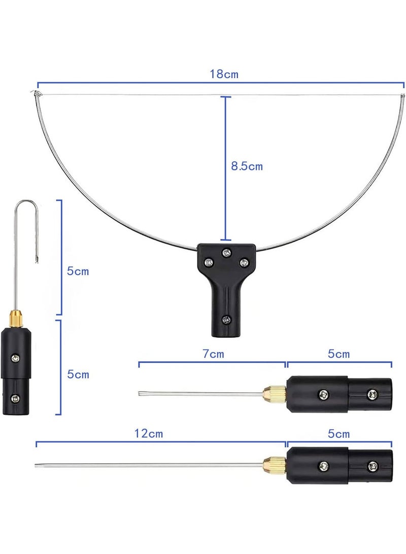 مجموعة قاطع الفوم الكهربائي 10 في 1، مجموعة أدوات قلم نحت الستايروفوم، قلم قطع كهربائي 18 وات مع وحدة تحكم رقمية بالجهد ومقبس المملكة المتحدة (100-240 فولت) للفوم والبوليسترين - صناعة دقيقة ومفصلة - Image 4