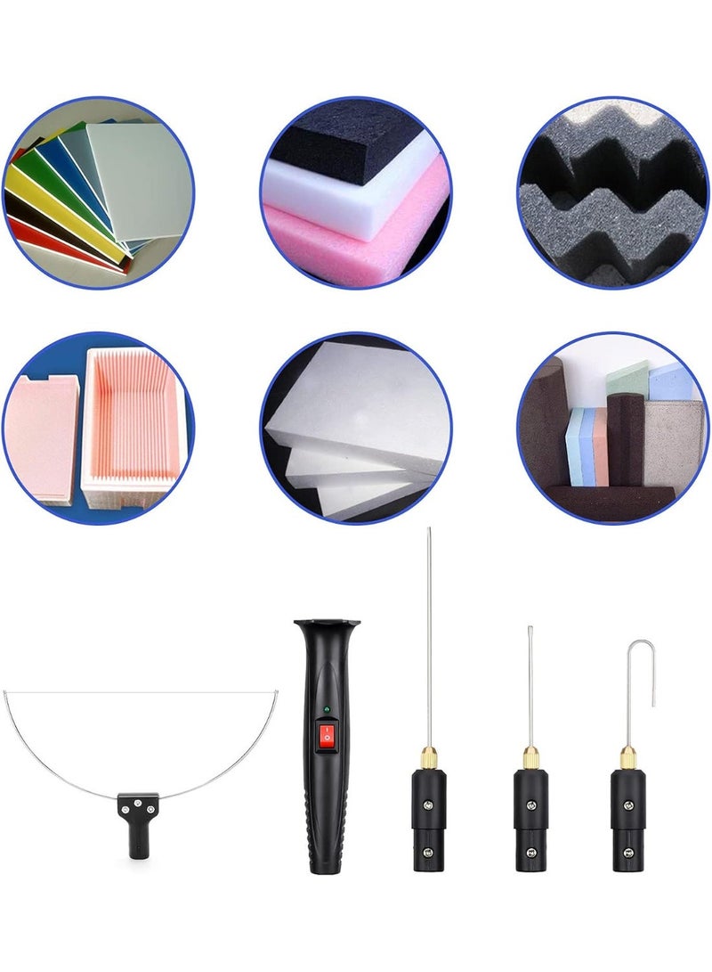 مجموعة قاطع الفوم الكهربائي 10 في 1، مجموعة أدوات قلم نحت الستايروفوم، قلم قطع كهربائي 18 وات مع وحدة تحكم رقمية بالجهد ومقبس المملكة المتحدة (100-240 فولت) للفوم والبوليسترين - صناعة دقيقة ومفصلة - Image 5