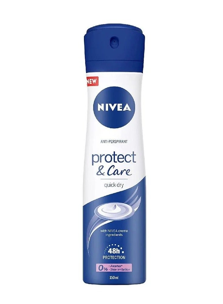 Nivea Protect & Care Deodorant 48h Protection - 150ml - Image 1