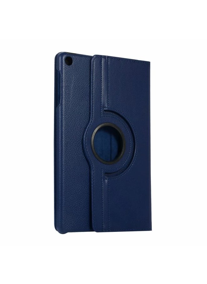 Generic - Litchi Pattern Rotating Protective Case For Tab S7 T870 T500 P610 Tablet Pc T220 Leather Cover-Color:Dark Blue-Applicable Model:Samsung TabS3 9.7 T820/T825/T827 - Image 1