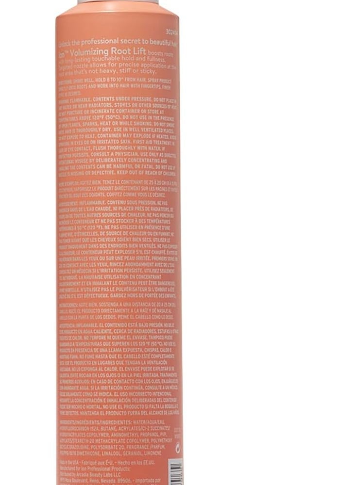 ION Volumizing Root Lift - 10.1 oz Aerosol Hair Spray for Long-Lasting Volume and Fullness - Image 2