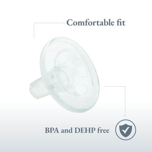 Ameda CustomFit Breast Pump Flange Insert | 21mm Flexishield Areola Stimulator Flange Inserts | Silicone | 2 Count | Works with HygieniKit, MYA Joy, MYA Joy Plus & Pearl Breast Pumps | BPA & DEHP Free - Image 5