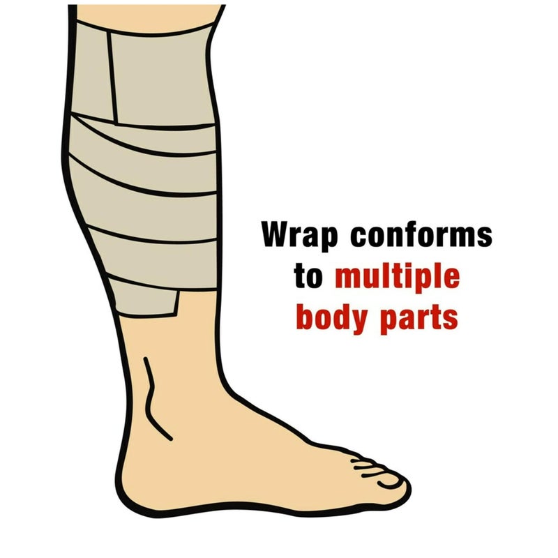 ACE 4 Inch Self-Adhering Elastic Bandage, No Clips, Beige, Great For Leg, Shoulder And More, 1 Count - Image 5