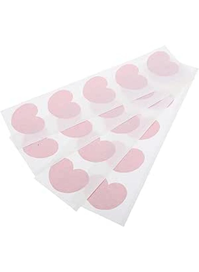 Heart Shaped Adhesive Bandages 20 Pcs Red Cartoon Flexible Breathable for Small Wounds First Aid - Image 1