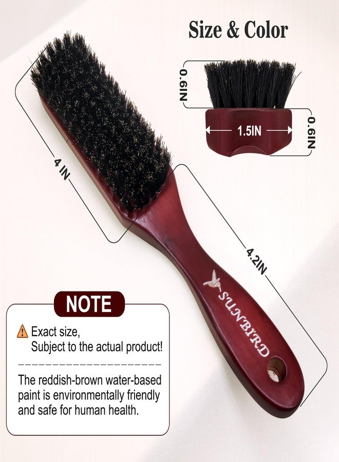 SUNBIRD Boar Bristle Slick Back Hair Brush for Women & Men - Soft & Medium Bristles for Smoothing, Styling & Controlling Frizz, Creates Sleek, Polished Hairstyles - Image 3