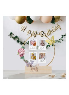 KASTWAVE 10 Pack Metal Floral Hoops Gold Wreath Rings for Macrame Crafts Centerpiece Dream Catcher Christmas Wreath Wedding DIY Wall Hanging Decor (8 Inch)  - Image 5