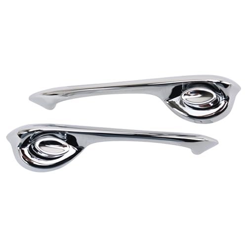 TRQ Left and Right Exterior Door Handle Set Drivers Side Compatible with 1967-1969 Chevrolet Camaro Pontiac Firebird - Image 1