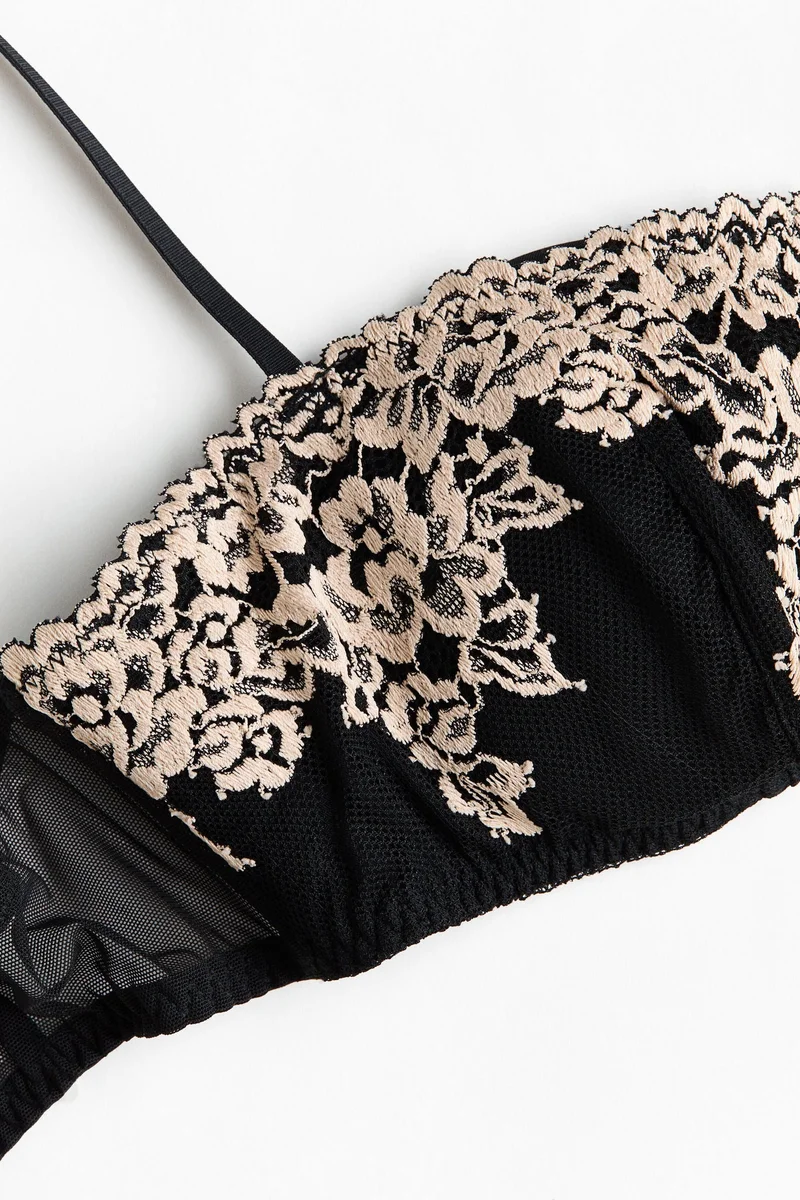 H&M Padded lace bandeau bra