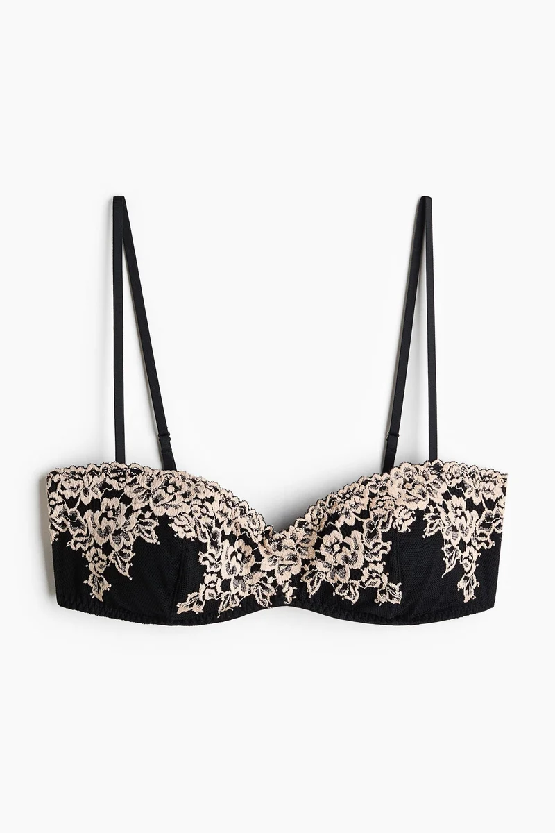H&M Padded lace bandeau bra