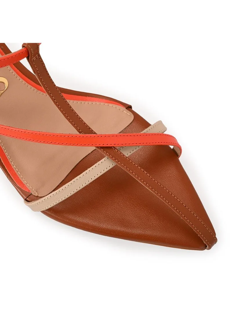 Carmen Steffens  Brown Delicate Straps Sandal for Women | Best Price UAE