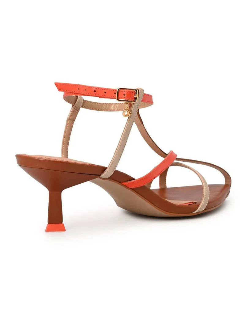 Carmen Steffens  Brown Delicate Straps Sandal for Women | Best Price UAE