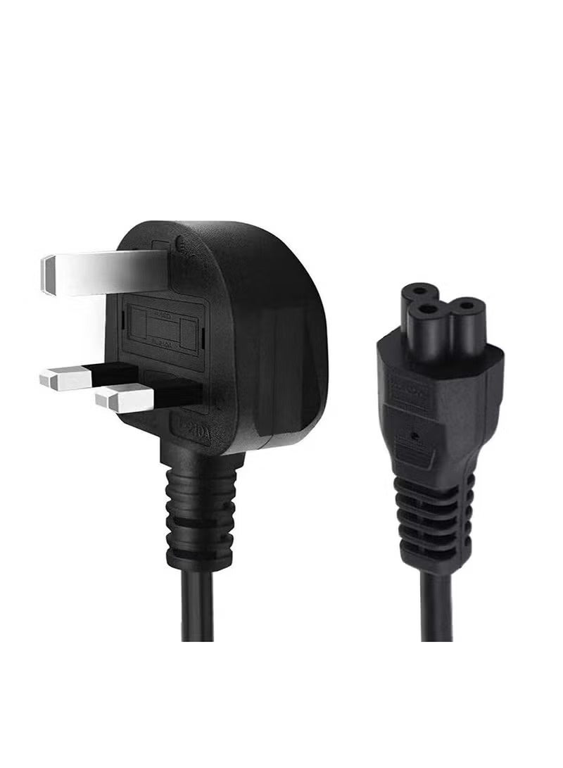 Haing Laptop Power Cable – UK Plug to C5 3-Pin Laptop Power Lead, 1.8M Universal AC Power Cord Replacement for Laptops, Notebooks, Chargers, Printers, Monitors, and Electronics - Image 2