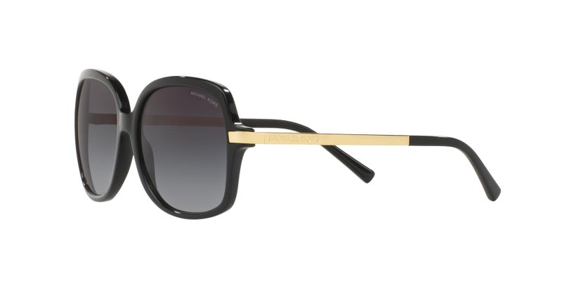 Michael Kors MK2024 Adrianna II Sunglasses, Black/Light Grey Gradient, 57 mm - Image 3