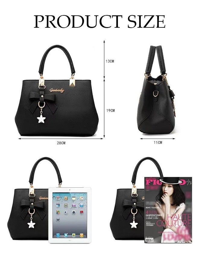 DUNISO Women's Hand Shoulder Bag with Removable Shoulder Strap Top Handle for Ladies Girls College Students Elegant Crossbody Bag for Office Travel Daily Bag - Image 2