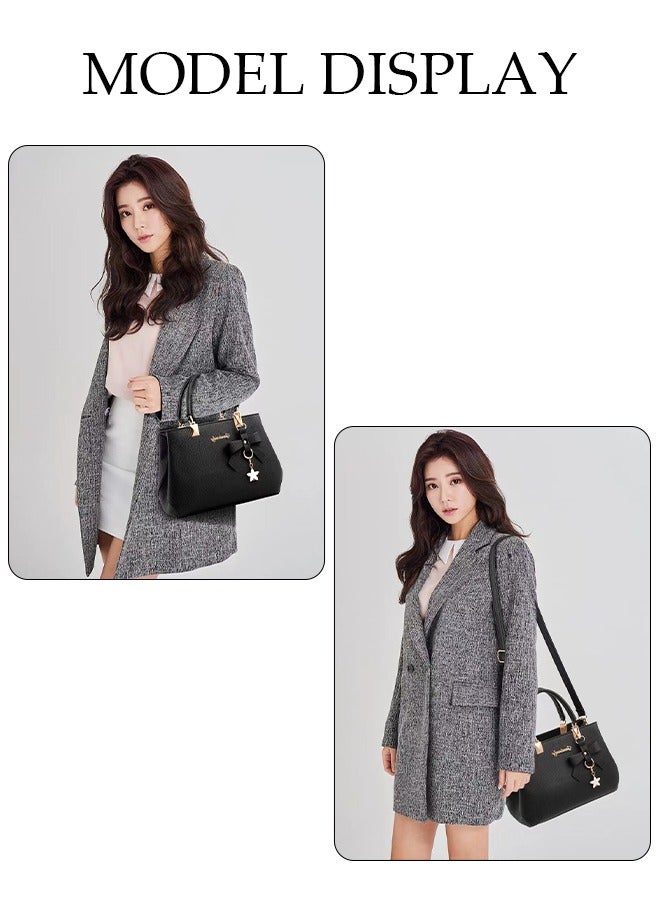 DUNISO Women's Hand Shoulder Bag with Removable Shoulder Strap Top Handle for Ladies Girls College Students Elegant Crossbody Bag for Office Travel Daily Bag - Image 4