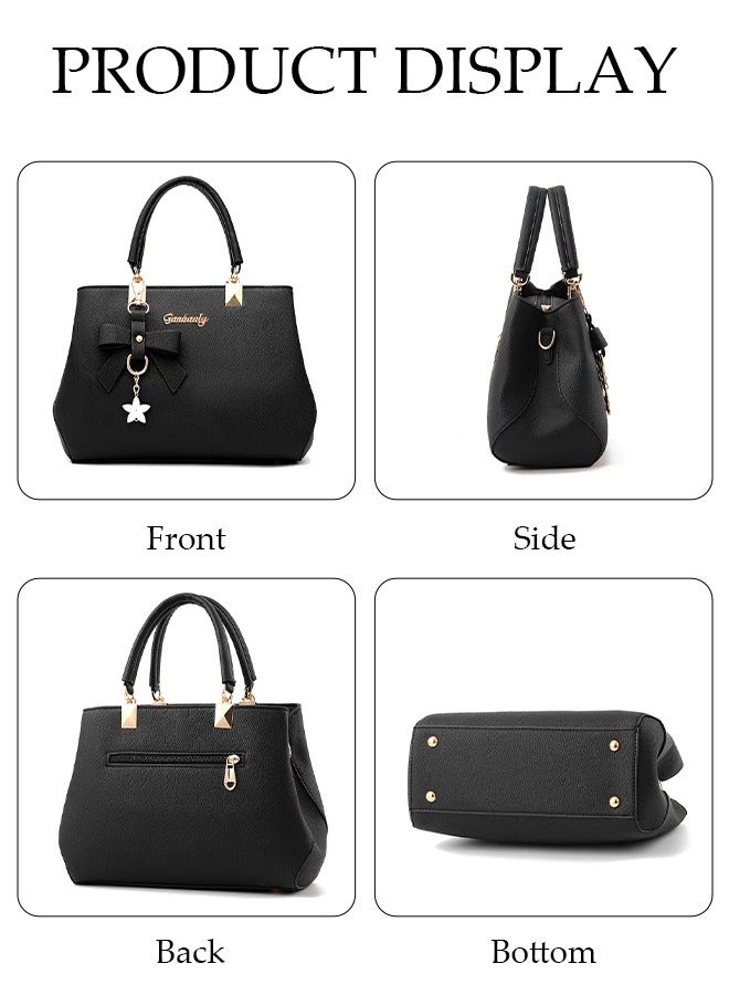 DUNISO Women's Hand Shoulder Bag with Removable Shoulder Strap Top Handle for Ladies Girls College Students Elegant Crossbody Bag for Office Travel Daily Bag - Image 5