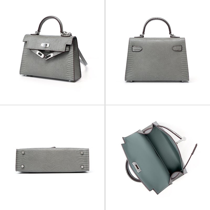 Women's Genuine Leather Satchel Bag - Image 4