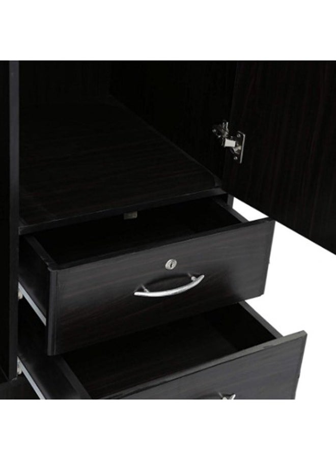 MAF furniture MAF 2 Door Wooden Wardrobe, MAF-622 Cabinet,Cupboard Of Engineered Wood With 1 Lockable Drawer Perfect Modern Stylish Heavy Duty Color WG 50D x 80W x 190H  - Image 4