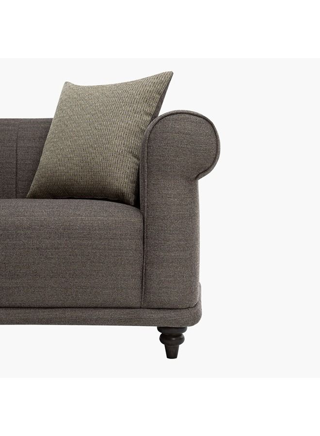 Home Box Oshawa 2-Seater Fabric Sofa with 2 Cushions 86x75x188 cm - Image 4