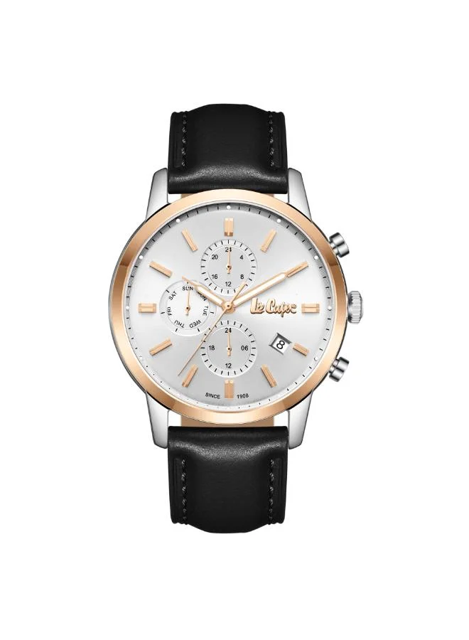 Lee Cooper Men's Leather Multi Function Watch LC08085.531 - 44 mm